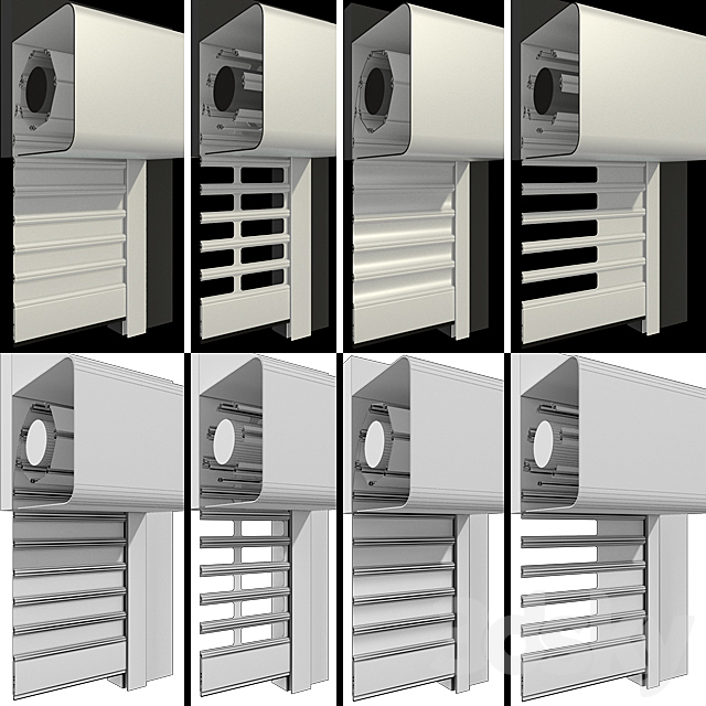 Roll shutter systems 3DS Max Model - thumbnail 2