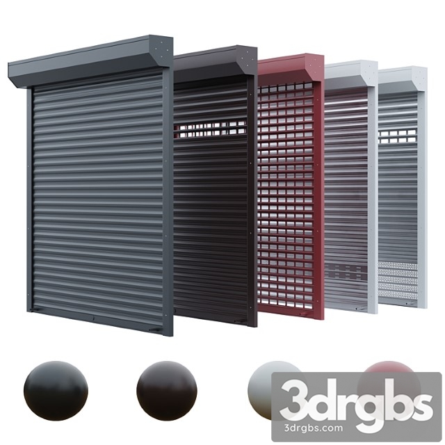 Roller Shutter For Garage 3dsmax Download - thumbnail 1