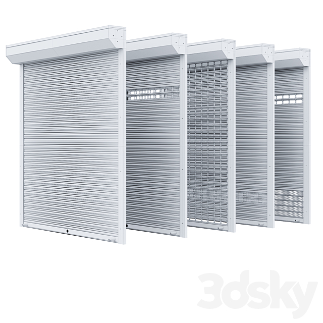 Roller shutter for garage 3DSMax File - thumbnail 6