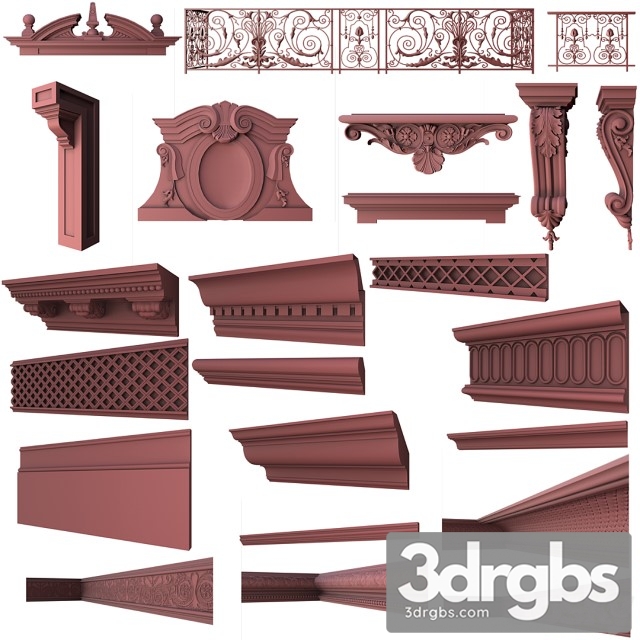 Set Classical Elements 3dsmax Download - thumbnail 1