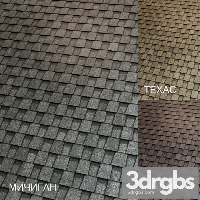 Shingles Shinglas Country 02 Technonicol 3dsmax Download - thumbnail 1