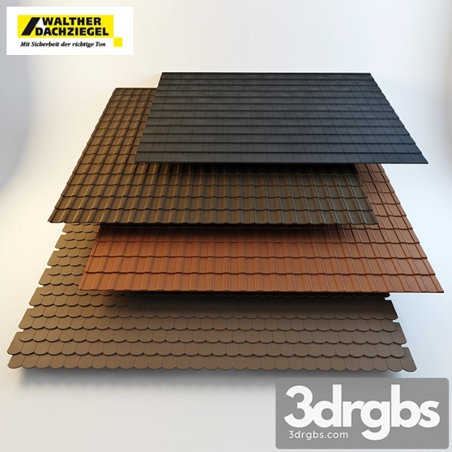 The Walther Dachziegel Tile 3dsmax Download - thumbnail 1