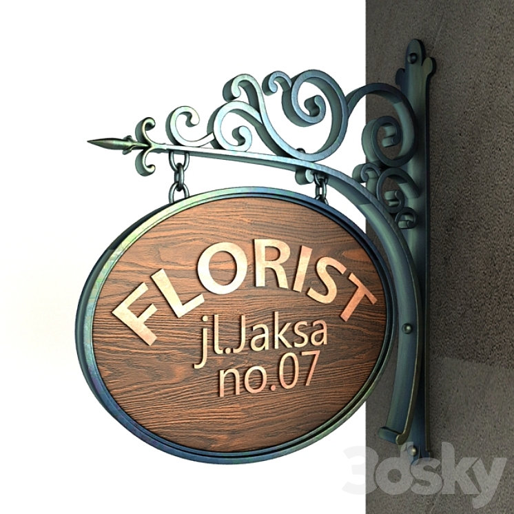 Vintage Signage 001 3DS Max - thumbnail 2