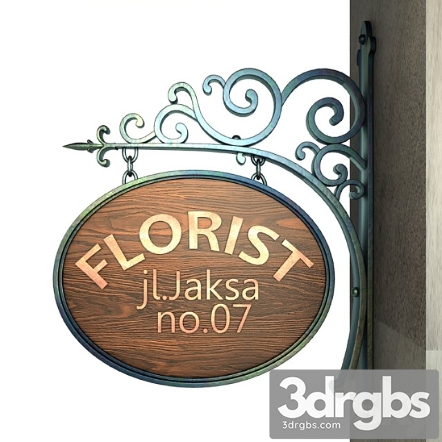 Vintage Signage 001 3dsmax Download - thumbnail 1