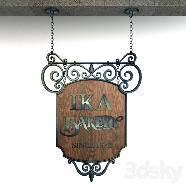 Vintage Signage 004 3DS Max - thumbnail 1