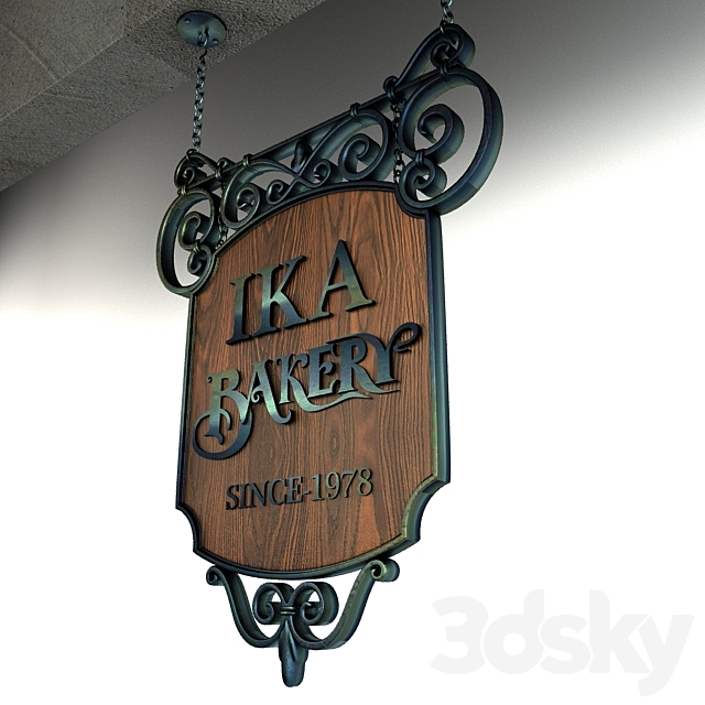 Vintage Signage 004 3DSMax File - thumbnail 3