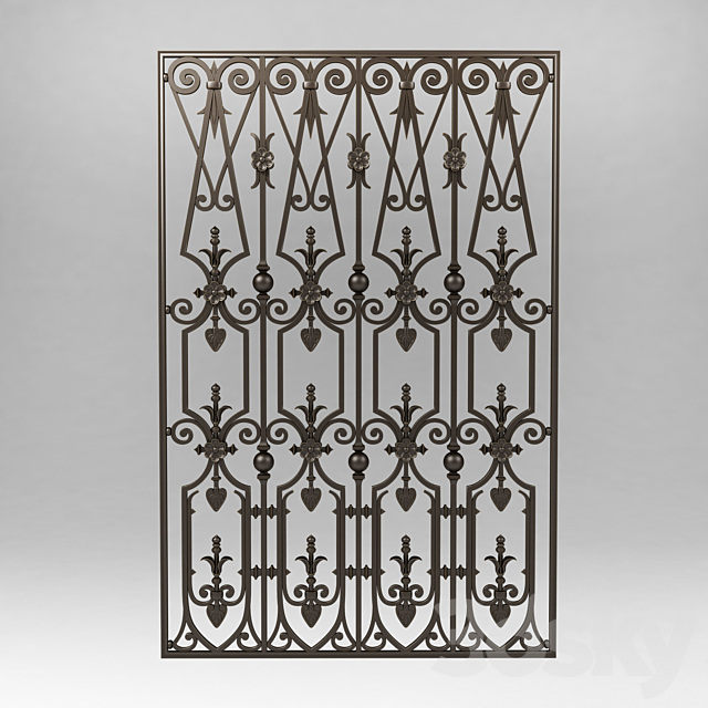 Window grilles 2727 3DS Max Model - thumbnail 2