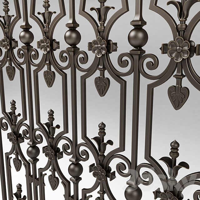 Window grilles 2727 3DS Max Model - thumbnail 3