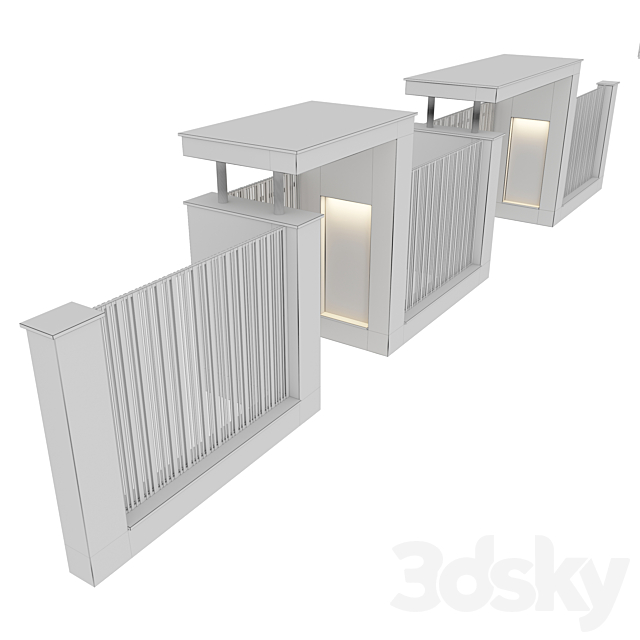 Fence 03 3ds Max - thumbnail 3