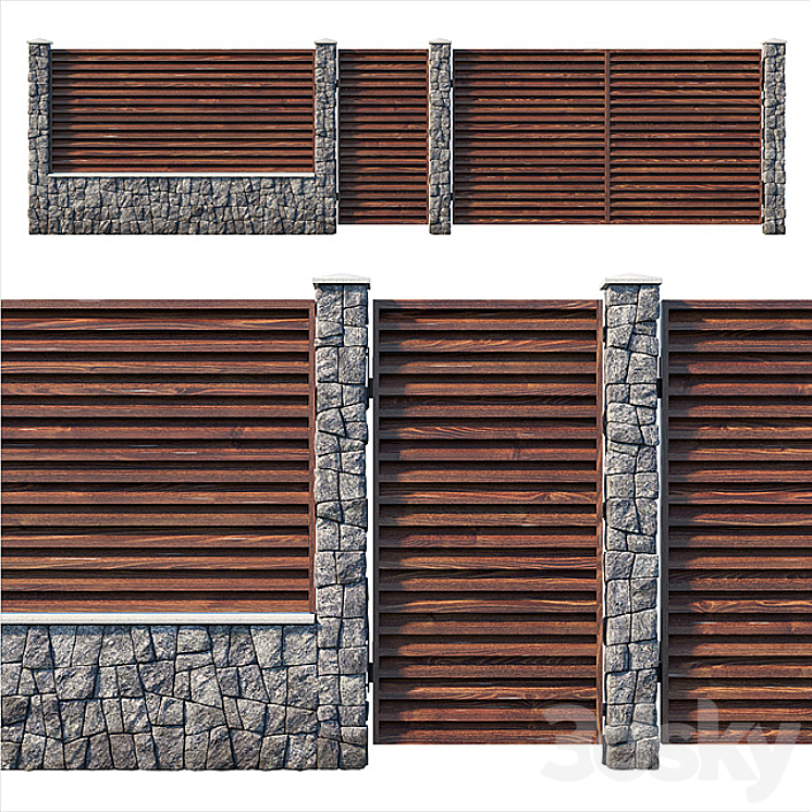 Fence 2 3DS Max - thumbnail 1