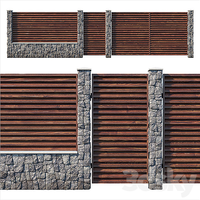 Fence 2 3DSMax File - thumbnail 1