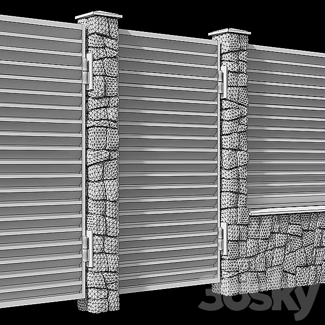 Fence 2 3DSMax File - thumbnail 3