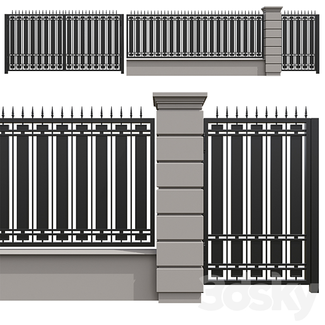 Fence 3DS Max Model - thumbnail 1