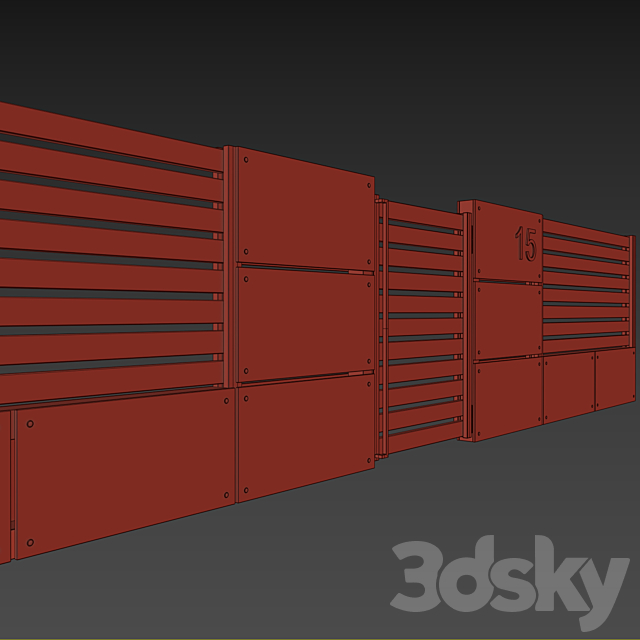 Fence _ Fence 3DS Max Model - thumbnail 4