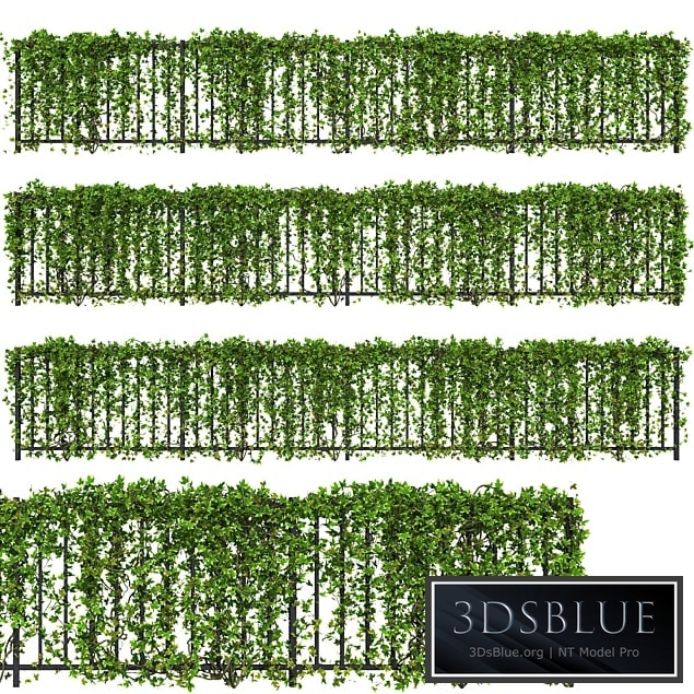 Fence with Ivy v16 3DS Max - thumbnail 3