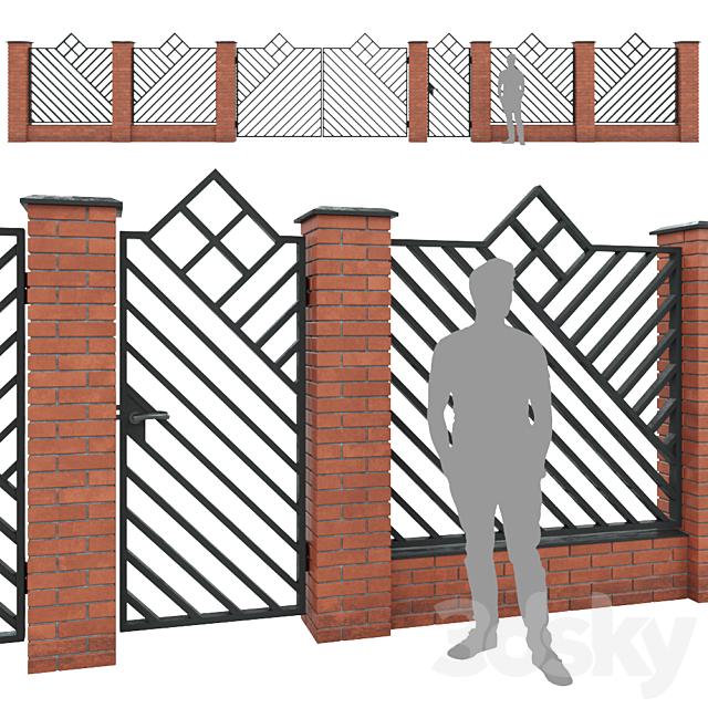 Fence_07 3ds Max - thumbnail 1