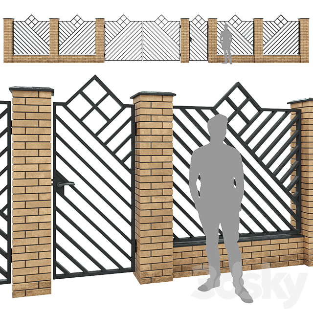 Fence_07 3ds Max - thumbnail 2