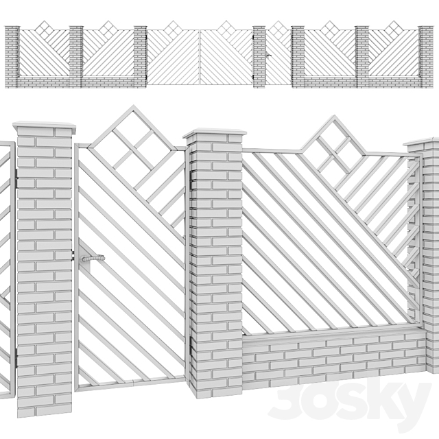 Fence_07 3ds Max - thumbnail 3