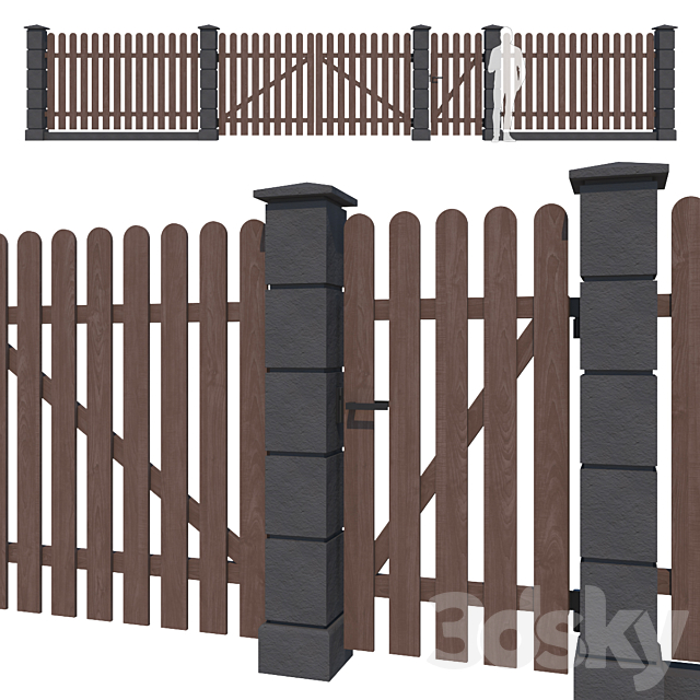 Fence_14 3ds Max - thumbnail 1