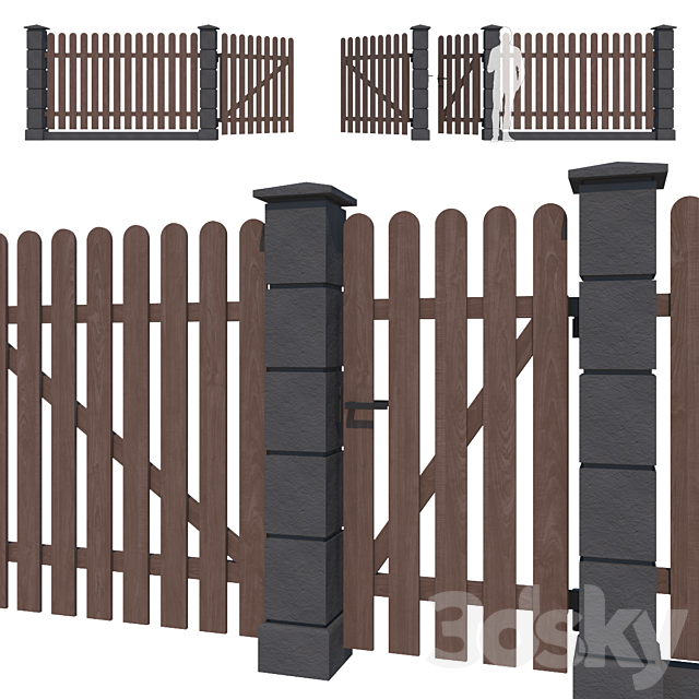 Fence_14 3ds Max - thumbnail 2