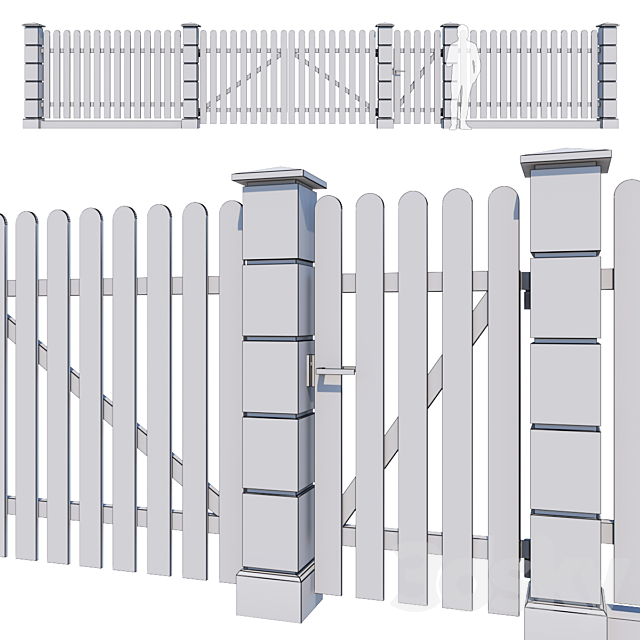 Fence_14 3ds Max - thumbnail 3