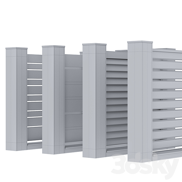 fences 3DS Max Model - thumbnail 6