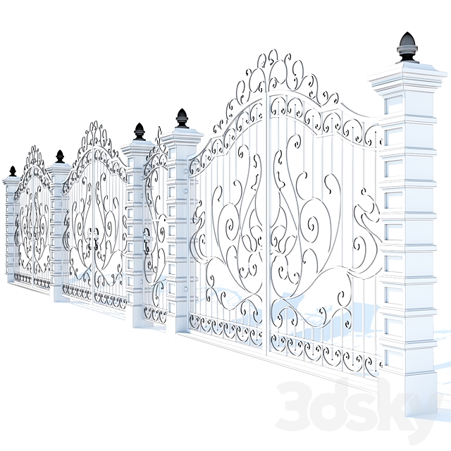 FORGED ENTRANCE GATE ?1 3DSMax File - thumbnail 3