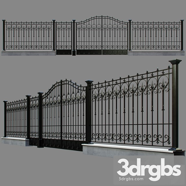 Forged Fence 2 2 3dsmax Download - thumbnail 1