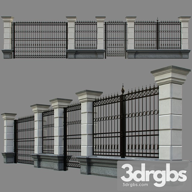 Forged Fence 3dsmax Download - thumbnail 1