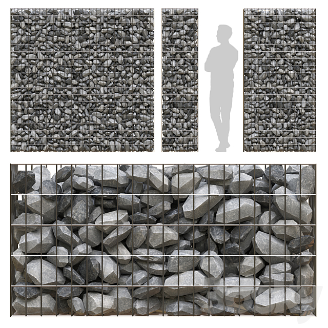 Gabion 02 3ds Max - thumbnail 1