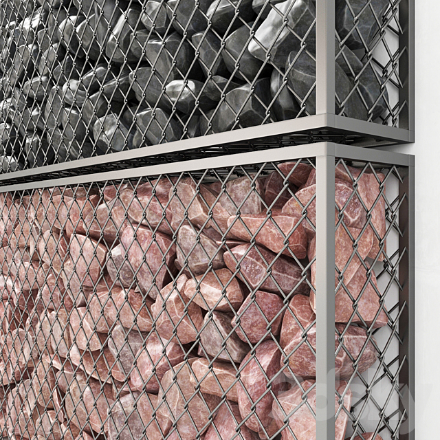 Gabion big rock stone _ Gabion big rock stone 3ds Max - thumbnail 2