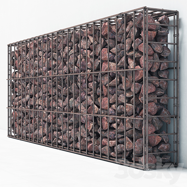 Gabion cage _ Gabion cage 3DS Max Model - thumbnail 2