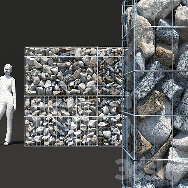 Gabion Classic Stone 3DSMax File - thumbnail 1