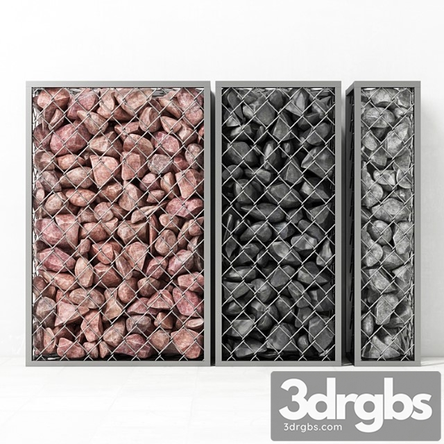 Gabion Medium Rock Stone 3dsmax Download - thumbnail 1