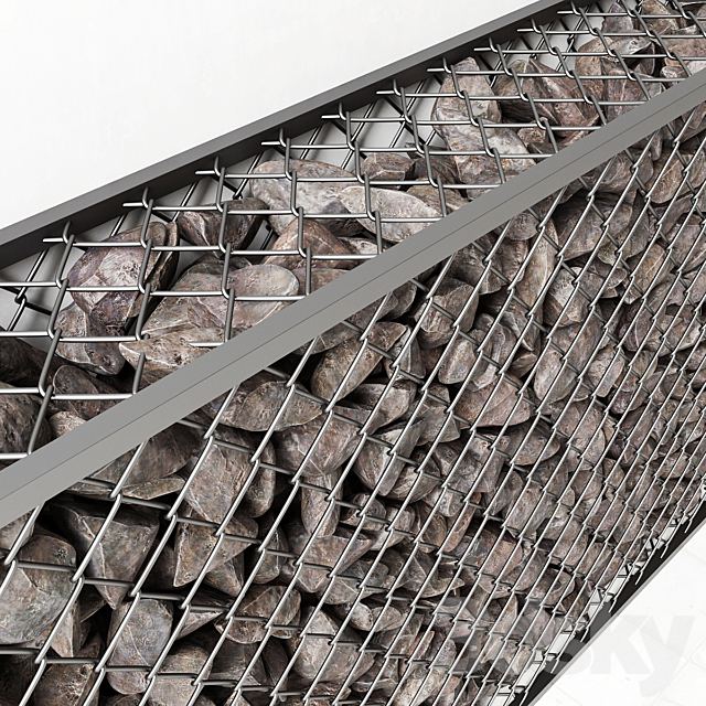 Gabion rock stone _ Gabion rock rock 3ds Max - thumbnail 2