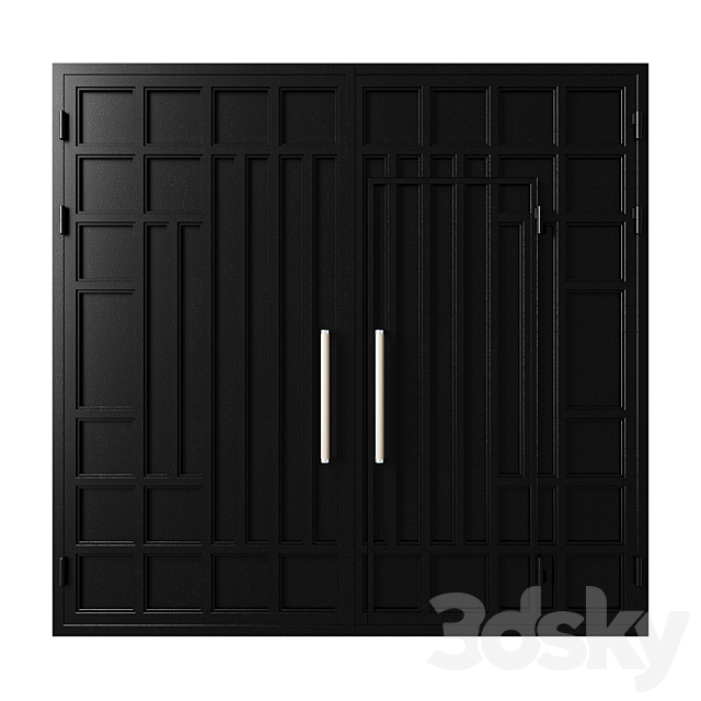 Gate black hi-tech 3DS Max Model - thumbnail 3