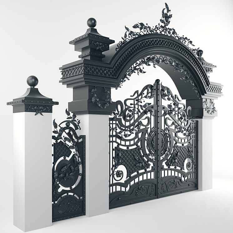 Gate Forged Arched 3DS Max - thumbnail 1