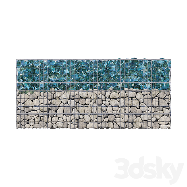 Glass gabion_3 3ds Max - thumbnail 1