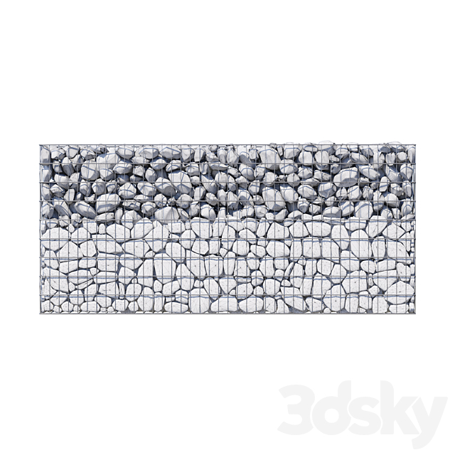 Glass gabion_3 3ds Max - thumbnail 3