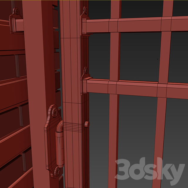 Iron fence set – classic 3DS Max Model - thumbnail 7