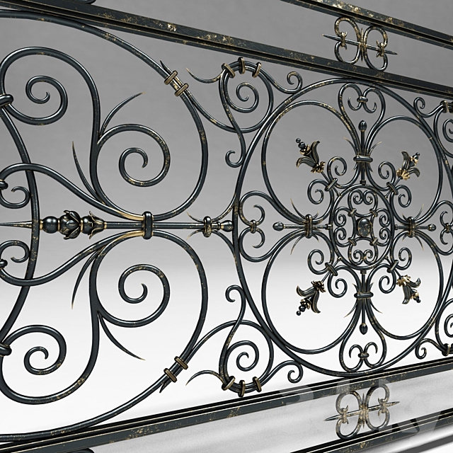 railings 7474 3DS Max Model - thumbnail 3