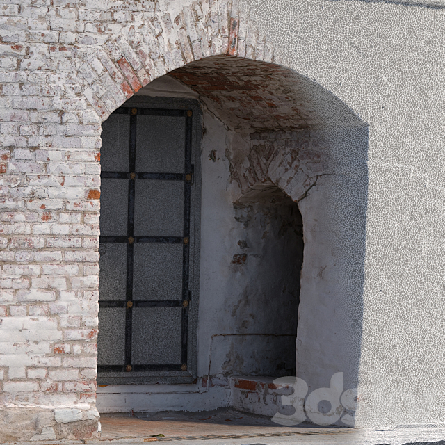 Wall with arch 2 3ds Max - thumbnail 3