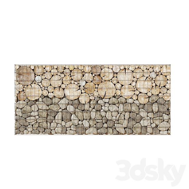 Wooden gabion 1 3DSMax File - thumbnail 2