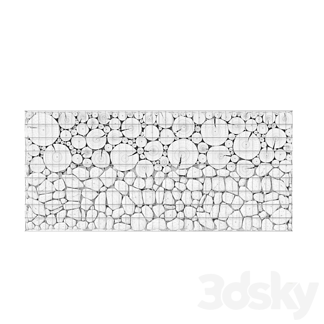 Wooden gabion 1 3DSMax File - thumbnail 3