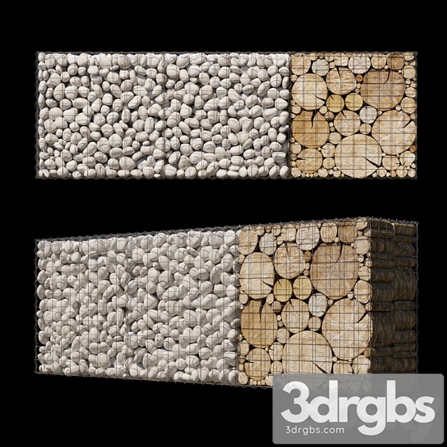 Wooden Gabion 5 3dsmax Download - thumbnail 1