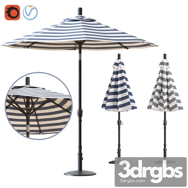 9 market sun umbrella allmodern 3dsmax Download - thumbnail 1