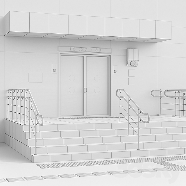 Adaptation of the entrance to the building for the disabled. Part 2 3DSMax File - thumbnail 5