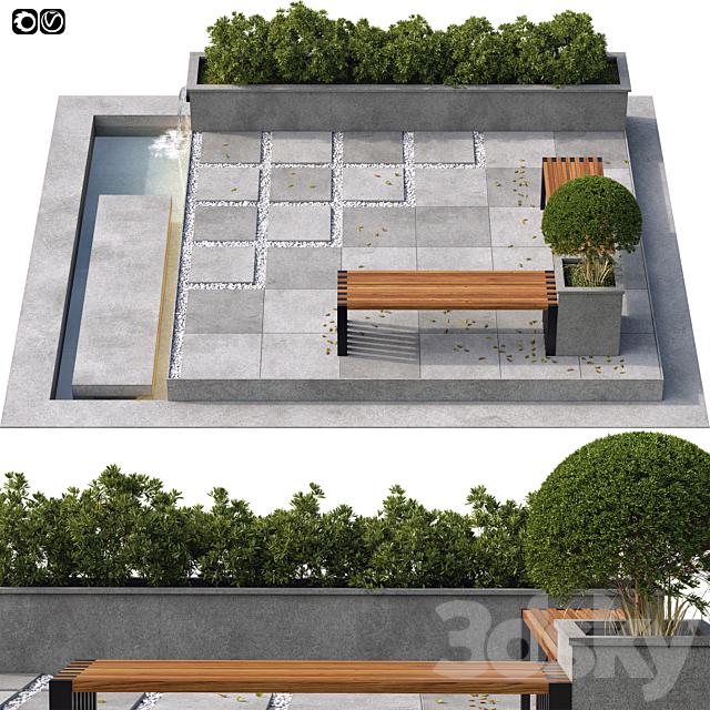 Backyard 3DSMax File - thumbnail 1