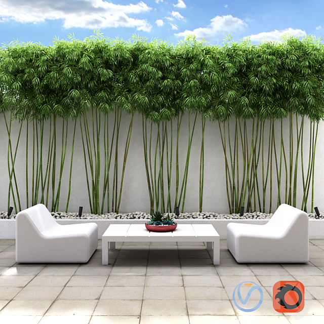 Bamboo wall 3DSMax File - thumbnail 1