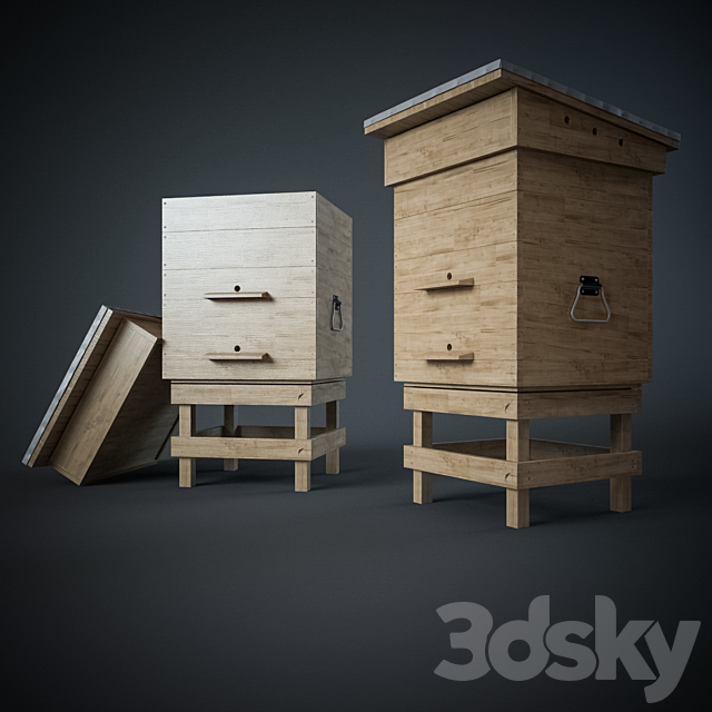 Beehive Dadant 3DSMax File - 3ds Max Files